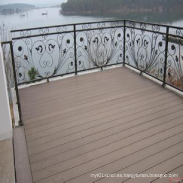 Decking al aire libre durable de alta calidad de WPC con alta calidad